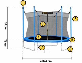 Sunactive záhradná trampolína 374cm