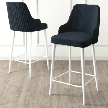 Súprava barových stoličiek Enox Anthracite and White, 2 ks, 2 ks