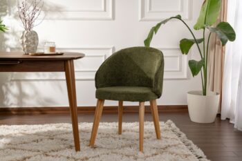 Súprava jedálenských stoličiek Bentley Green and Light Oak, 2 ks