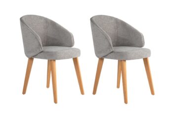 Súprava jedálenských stoličiek Bentley Grey and Light Oak, 2 ks