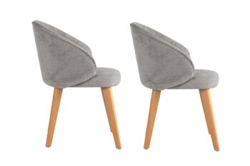 Súprava jedálenských stoličiek Bentley Grey and Light Oak, 2 ks