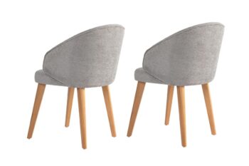 Súprava jedálenských stoličiek Bentley Grey and Light Oak, 2 ks