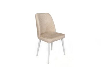 Súprava jedálenských stoličiek Dallas Beige and White, 4 ks