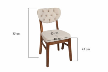 Súprava jedálenských stoličiek Elma Beige, 2 ks