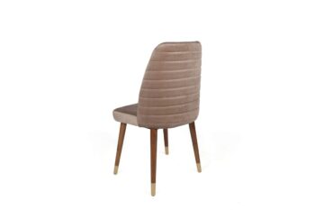 Súprava jedálenských stoličiek Hugo Beige and Walnut, 4 ks