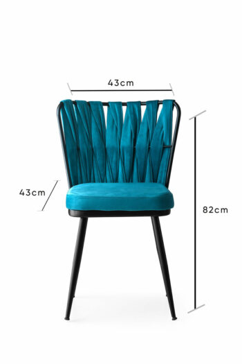 Súprava jedálenských stoličiek Kusakli Blue, 4 ks, 4 ks