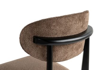 Súprava jedálenských stoličiek Lionte Brown and Black, 2 ks