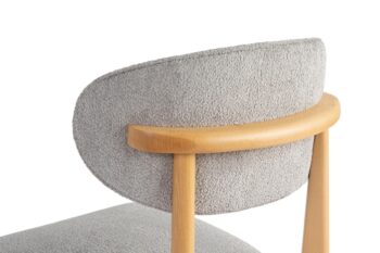 Súprava jedálenských stoličiek Lionte Grey and Light Oak, 2 ks
