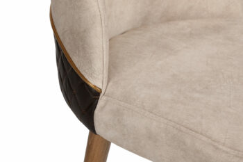 Súprava jedálenských stoličiek Nova Cream and Walnut, 2 ks, 2 ks