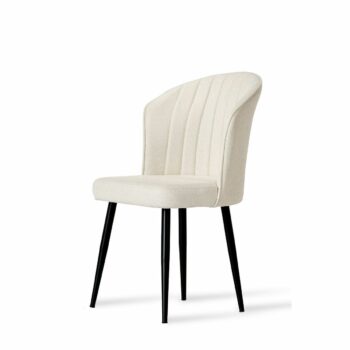 Súprava jedálenských stoličiek Rubi Cream and Black, 4 ks