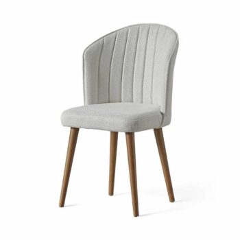 Súprava jedálenských stoličiek Rubi Cream and Walnut, 4 ks, 4 ks