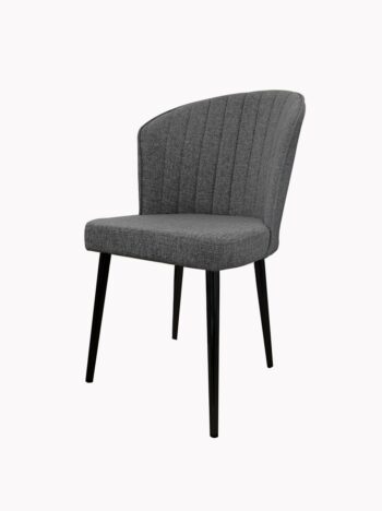 Súprava jedálenských stoličiek Rubi Grey and Black, 2 ks, 2 ks
