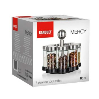 Súprava koreničiek v stojane MERCY 85 ml, 8 ks
