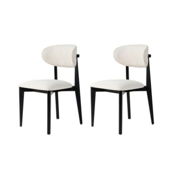 Súrpava jedálenských stoličiek Lionte White and Black, 2 ks