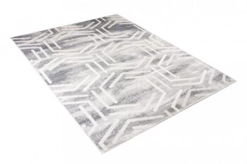 Svetlý dizajnový koberec s geometrickým vzorom Šírka: 120 cm | Dĺžka: 170 cm