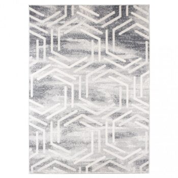 Svetlý dizajnový koberec s geometrickým vzorom Šírka: 120 cm | Dĺžka: 170 cm