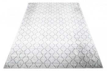 Svetlý sivý moderný koberec s jednoduchým vzorom Šírka: 120 cm | Dĺžka: 170 cm
