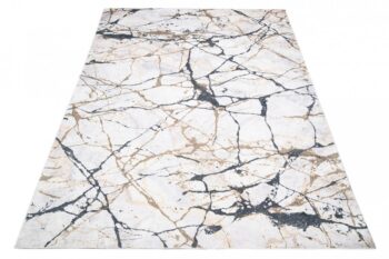 Svetlý trendový koberec s mramorovým vzorom Šírka: 80 cm | Dĺžka: 150 cm