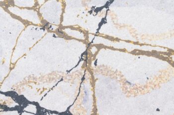 Svetlý trendový koberec s mramorovým vzorom Šírka: 80 cm | Dĺžka: 150 cm