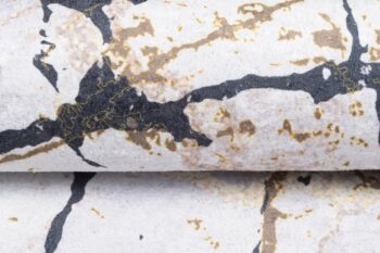 Svetlý trendový koberec s mramorovým vzorom Šírka: 80 cm | Dĺžka: 150 cm