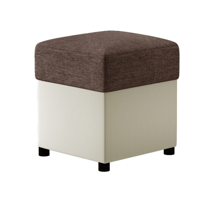 NABBI T1 taburetka hnedá / béžová Taburetka T1 sa vyznačuje svojou funkčnosťou a modernosťou. Stabilná konštrukcia taburetky je čalúnená kvalitnou a odolnou ekokožou vo farbe béžová (Soft 33) a pohodlné sedadlo je v prevedení hnedá (Sawana 16) čalúnené kvalitnou látkou. Elegantný dizajn umožňuje jej umiestnenie do moderného…