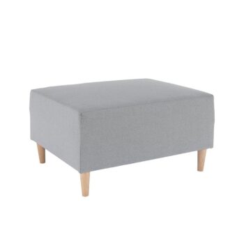 Pohodlné sedenie či vyloženie nôh po celom dni zaručí taburet BROKEN. Rozmery taburetu sú (ŠxHxV): 76x63x41 cm. Výška sedu je 41 cm a hĺbka sedu je 53 cm. Je čalúnený látkou Chester 17 v jemnej sivej 17 farbe. Taburet stojí na drevených nožičkách vo farbe buku. Výška spodného priestoru od podlahy…