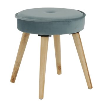 Moderný a minimalistický dizajn taburetky MERLE dokonale zapasuje do každej domácnosti. Rozmery taburetky sú (ŠxHxV): 37x37x38 cm. O komfort pri sedení sa stará kvalitná látka Velvet. Jej farebné prevedenie je v jemnej sivomodrej, ktorá sa dobre kombinuje k zvyšnému nábytku. Stabilné a pevné nohy…
