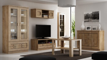 Komoda TADEAS je vhodná do tradičných aj moderných interiérov.Rozmery v/š/h 90 x 100 x 44 cm. Farba: dub Lefkas.Je vyrobené z kvalitných LTD dosiek o hrúbke 16 mm a 32 mm. Komoda je dvojdverová. Úchyty sú z kovu.Patrí do štýlového sektorového nábytku TADEAS, ktorý je v rustikálnom štýle. Vďaka viacerým prvkom si vytvoríte obývačku, jedáleň či spálňu podľa vašich predstáv.Dodávame v demontovanom stave.