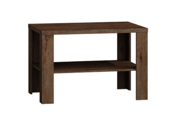 Kvalitný konferenčný stolík je vhodným do tradičných aj moderných obývačiek.Rozmery v/š/h 59 x 90 x 60 cm.Stôl je vyrobený z kvalitných LTD dosiek o hrúbke 16, 32 mm. Jednoducho sa udržiava. Farba: dub Lefkas.Patrí do štýlového sektorového nábytku TADEAS, ktorý je v rustikálnom štýle. Vďaka viacerým prvkom si vytvoríte obývačku, jedáleň či spálňu podľa vašich predstáv.Dodávame v demontovanom stave.