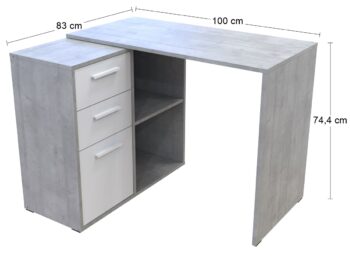 So správne vybratým písacím stolom Vám pôjde práca od ruky a Vaše ratolesti si budú môcť hravo plniť úlohy. Písací stolík TALENT T8 sa stane skvelým pomocníkom a tiež zaujímavým dizajnovým prvkom Vašej kancelárie, či študentskej izby. Vyrobený je z kvalitných materiálov v krásnom prevedení betón…
