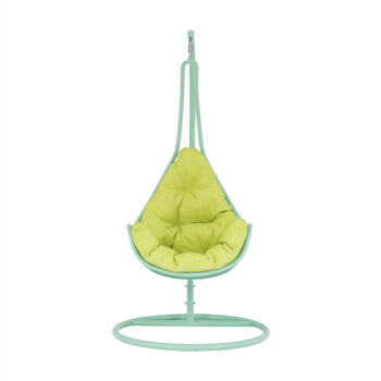 KONDELA Talise závesné hojdacie kreslo neo mint / zelená – Obrázok 5