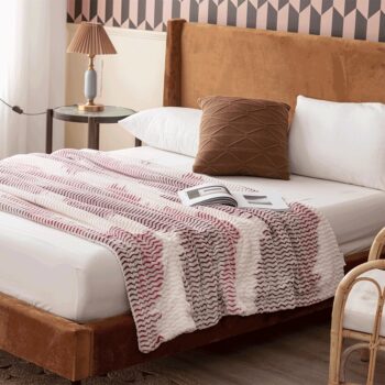 KONDELA Tames obojstranná baránková deka 150x200 cm biela / sivá – Obrázok 8