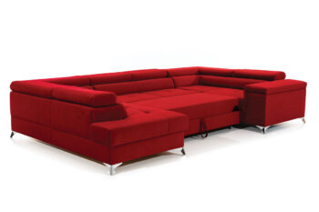 Sedačka TARISA patrí medzi veľké účkové sedačky. Očarí luxusnou plochou na sedenie ako aj štýlovým dizajnom, ktorý upúta na prvý pohľad. Ladné tvary, jemné prešívanie a  vysoké lesklé nožičky vytvárajú elegantný komplex, ktorý sa stane dominantným prvkom v miestnosti. Štýlové polohovateľné opierky hlavy ako aj dekoračné vankúšiky, ktoré sú súčasťou sedačky, dodávajú sedačke luxus a šmrnc. Kovové nožičky sú chrómované v striebornej farbe. Vďaka funkcii rozkladu si vytvoríte spaciu plochu 125 x 265 cm, vhodnú na príležitostné spanie. Dolphinmechanizmus zabezpečí jednoduchú manipuláciu pri rozklade sedačky. Sedačka je vyrobená v kombinácii vlnovcovej pružiny a PUR peny. Touto kombináciou získate maximálne pohodlie pri sedení či leňošení. Na sedaciu časť bola použitá vysoko kvalitná HR pena o hustote T3030. Hustota peny opierok je T2542. Sedačka je vyrobená v pravom prevedení rohu. Je celočalúnená, vhodná aj na umiestnenie v priestore. Na čalúnenie je použitá kvalitná látka Sawana 21. Celkové rozmery (š/v/h): 350 x 90 x 202cm, výška sedačky bez opierok je 70 cm. Hĺbka sedenia 60 cm, výška sedenia 43 cm.V našej ponuke nájdete túto sedačku aj v opačnom prevedení rohu ako aj v ďalších módnych a štýlových farbách.