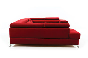 Sedačka TARISA patrí medzi veľké účkové sedačky. Očarí luxusnou plochou na sedenie ako aj štýlovým dizajnom, ktorý upúta na prvý pohľad. Ladné tvary, jemné prešívanie a  vysoké lesklé nožičky vytvárajú elegantný komplex, ktorý sa stane dominantným prvkom v miestnosti. Štýlové polohovateľné opierky hlavy ako aj dekoračné vankúšiky, ktoré sú súčasťou sedačky, dodávajú sedačke luxus a šmrnc. Kovové nožičky sú chrómované v striebornej farbe. Vďaka funkcii rozkladu si vytvoríte spaciu plochu 125 x 265 cm, vhodnú na príležitostné spanie. Dolphinmechanizmus zabezpečí jednoduchú manipuláciu pri rozklade sedačky. Sedačka je vyrobená v kombinácii vlnovcovej pružiny a PUR peny. Touto kombináciou získate maximálne pohodlie pri sedení či leňošení. Na sedaciu časť bola použitá vysoko kvalitná HR pena o hustote T3030. Hustota peny opierok je T2542. Sedačka je vyrobená v pravom prevedení rohu. Je celočalúnená, vhodná aj na umiestnenie v priestore. Na čalúnenie je použitá kvalitná látka Sawana 21. Celkové rozmery (š/v/h): 350 x 90 x 202cm, výška sedačky bez opierok je 70 cm. Hĺbka sedenia 60 cm, výška sedenia 43 cm.V našej ponuke nájdete túto sedačku aj v opačnom prevedení rohu ako aj v ďalších módnych a štýlových farbách.