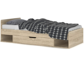 Užívajte si pokojný spánok a ničím nerušené sny s jednolôžkovou posteľou s roštom TAVIR 90 90x200 cm. Posteľ Vám okrem pohodlného lôžka s plochou na spanie s rozmerom 90x200 cm ponúka aj praktický úložný priestor, napríklad na odloženie posteľnej bielizne. Dokonalé farebné prevedenie navodí to…