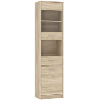 Dovoľte jednoduchosti a elegancii kolekcie TAVIR vyniknúť a zútulniť Váš domov. Dokonalá súhra farieb navodí to správne teplo domova. Kombinácia farebného prevedenia dub sonoma / biela, je veľmi obľúbená a často vyhľadávaná. Obývaciu izbu Tavir je možné zakúpiť ako zostavu, ktorú tvorí (ŠxHxV):…