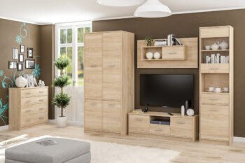 Elegantná a jednoduchá trojdverová vitrína so zásuvkou TAVIR PB-1DRW2D1SC sa bude nádherne vynímať vo Vašej domácnosti a vytvorí útulnú atmosféru vďaka svojmu krásnemu prevedeniu dub sonoma. Vitrína má dvoje dvierka v spodnej časti, za ktorými sa nachádza priestor predelený policou, vo vrchnej…