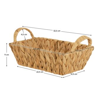 Pletený kôš Telor s rozmermi 32,5x17,5 cm v elegantnej hnedej farbe je ideálnym doplnkom pre váš interiér. Tento moderný a štýlový kôš je vyrobený z kvalitnej morskej trávy, čo mu dodáva prirodzený a ekologický vzhľad. Jeho svetlá hnedá farba sa ľahko kombinuje s rôznymi…