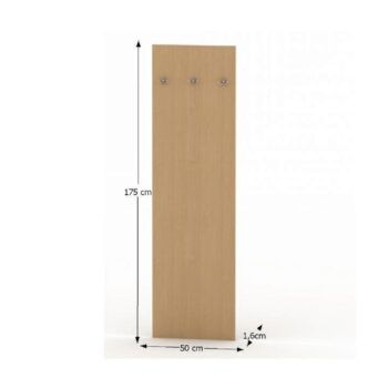 KONDELA Tempo Asistent 2 New 30 vešiakový panel buk - Image 2