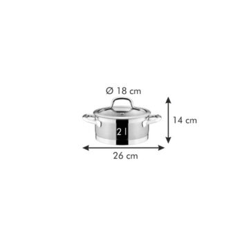 TESCOMA Kastról PRESIDENT s pokrievkou ø 18 cm, 2.0 l , 18 cm