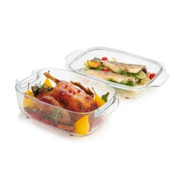 TESCOMA Pekáč s poklopom GrandCHEF 40 x 26 cm, sklenený , L