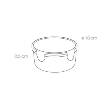 TESCOMA dóza FRESHBOX 1.5 l, guľatá , 1,5 l