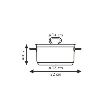 TESCOMA kastról HOME PROFI s pokrievkou ø14 cm, 1.0 l , 14 cm