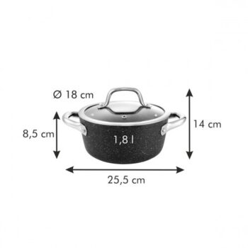 TESCOMA kastról PRESIDENT Stone s pokrievkou, 1,8 l