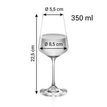 TESCOMA poháre na biele víno GIORGIO 6 x 350 ml