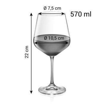 TESCOMA poháre na červené víno GIORGIO 6 x 570 ml