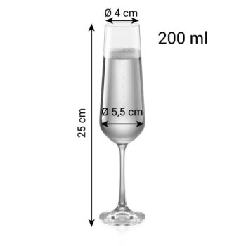 TESCOMA poháre na šampanské GIORGIO 6 x 200 ml