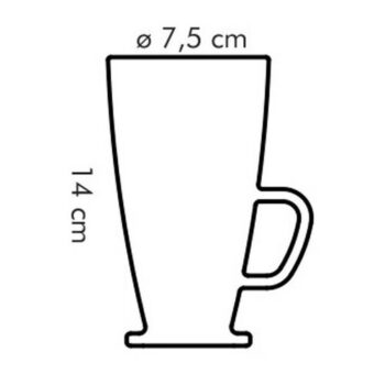 TESCOMA sklenený hrnček latte macchiato CREMA 300 ml