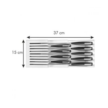 TESCOMA zásobník na nože FlexiSPACE 370 x 148 mm, pre 9 nožov