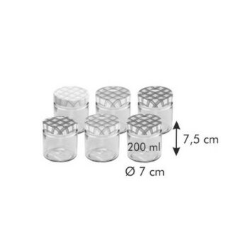 TESCOMA zaváracie poháre TESCOMA DELLA CASA 200 ml, 6 ks , 200 ml